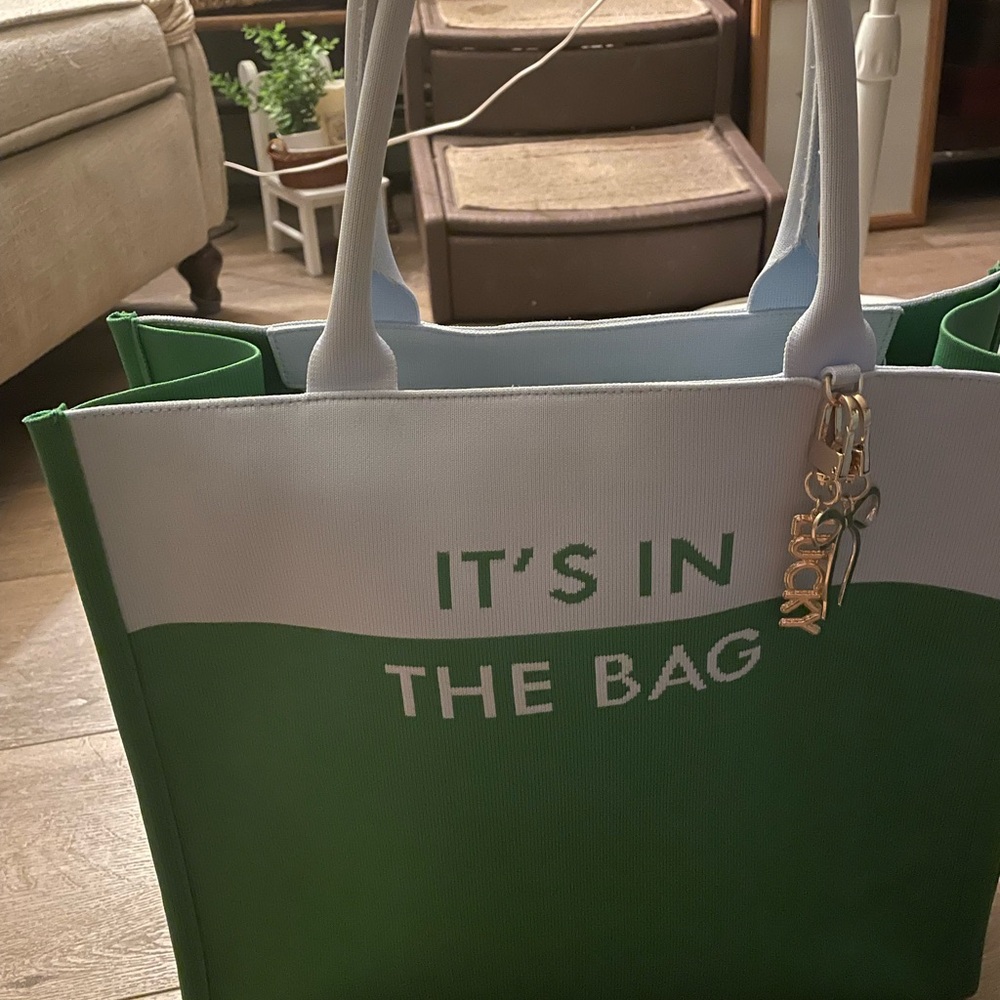 Kate Spade X Target Limited Edition Green and White “It’s In The Bag” Tote Bag